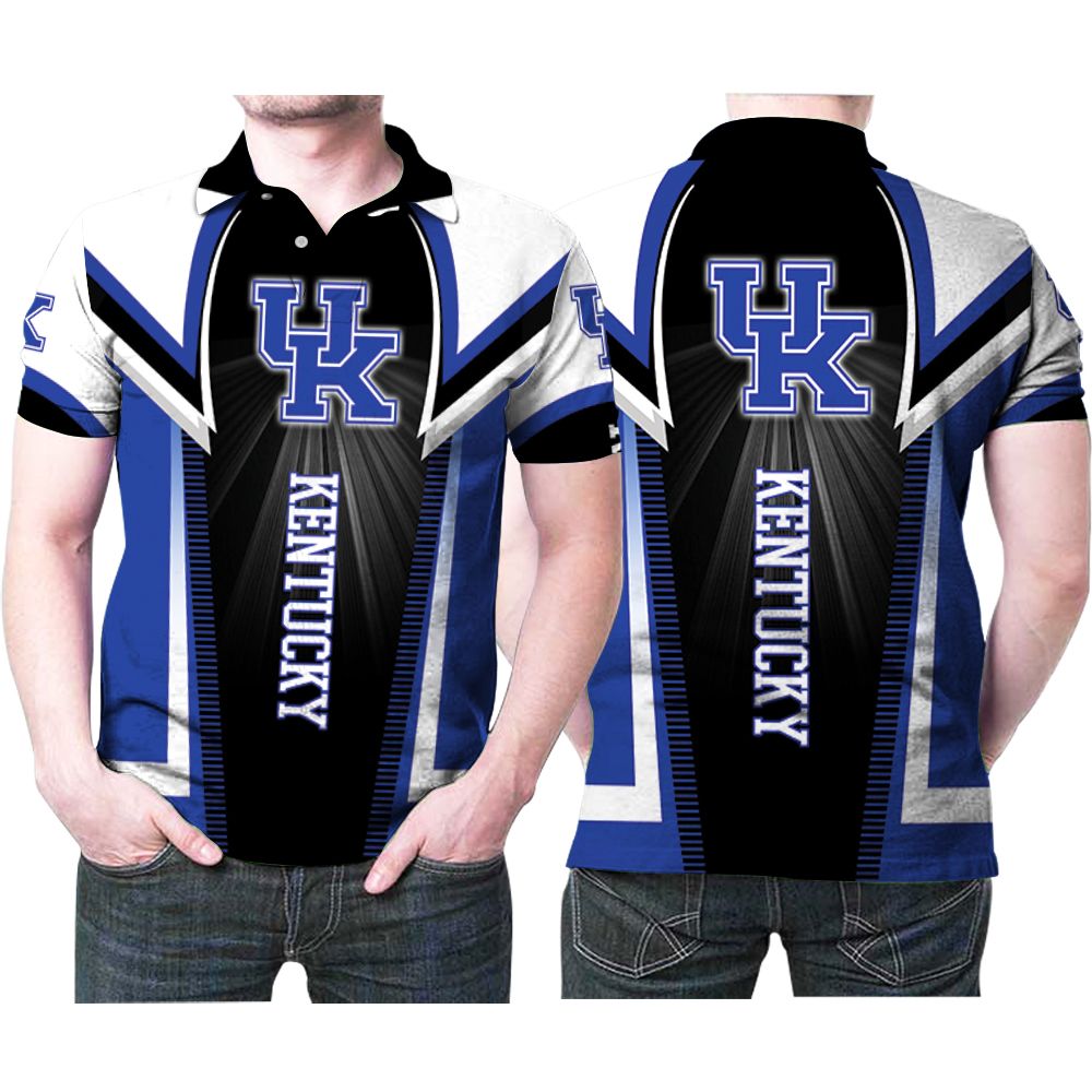 Kentucky Wildcats Ncaa Bright Light Logo 3d Printed Gift For Wildcats Fan Polo Shirt All Over Print Shirt 3d T-shirt