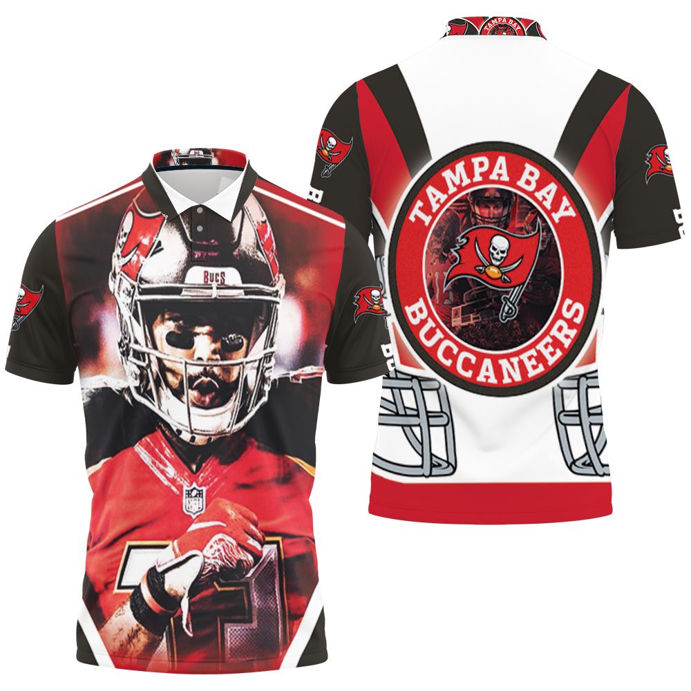 Mike Evans #13 Tampa Bay Buccaneers Nfc South Division Champions Super Bowl 2021 Polo Shirt All Over Print Shirt 3d T-shirt