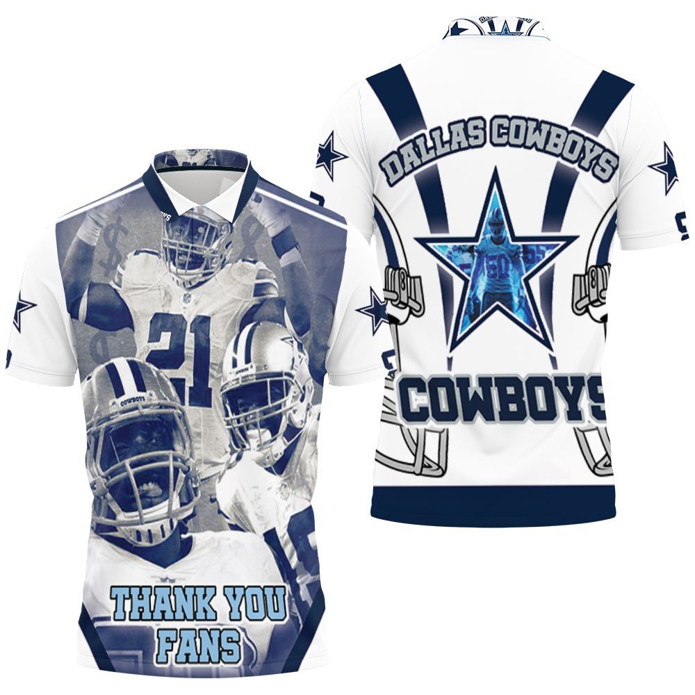 Nfc East Division Champions Dallas Cowboys Super Bowl 2021 Thank You Fans Polo Shirt All Over Print Shirt 3d T-shirt