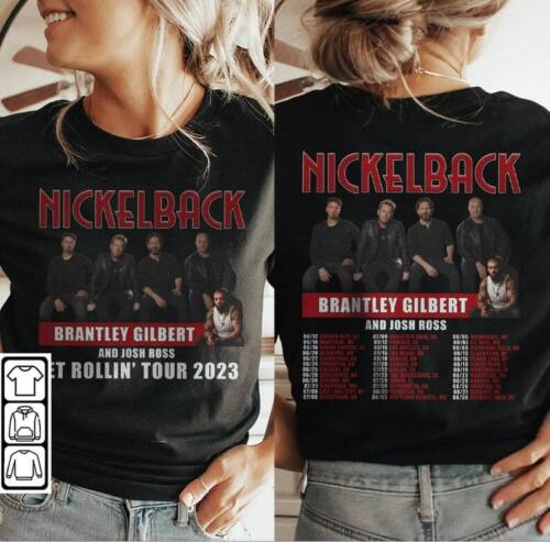 Nickelback Band Music Get Rollin 2023 Tour Shirt