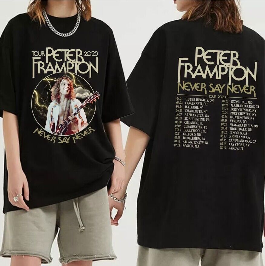 Peter Frampton Never Say Never Tour 2023 Shirts