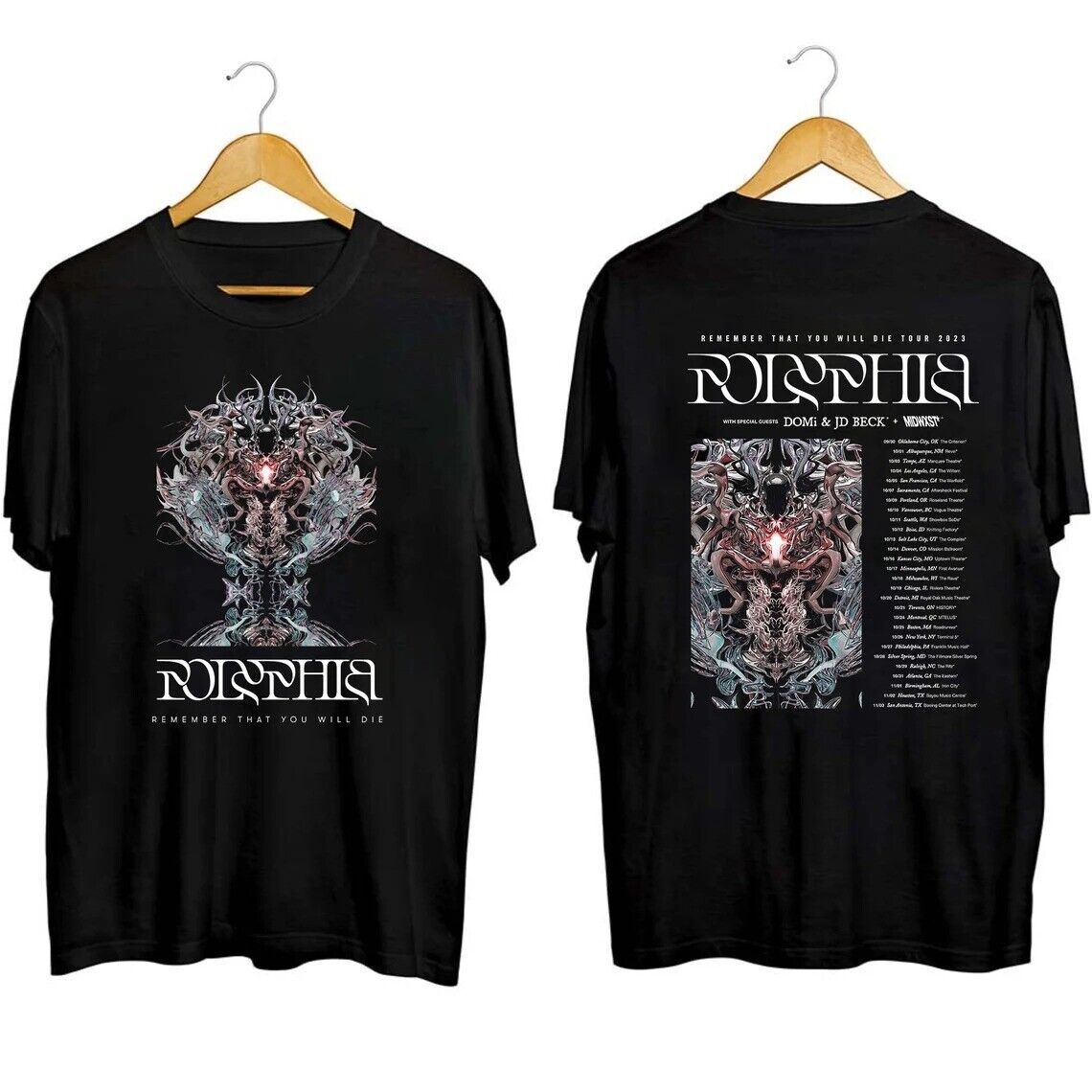 Polyphia Remember That You Will Die Tour 2023 Shirts