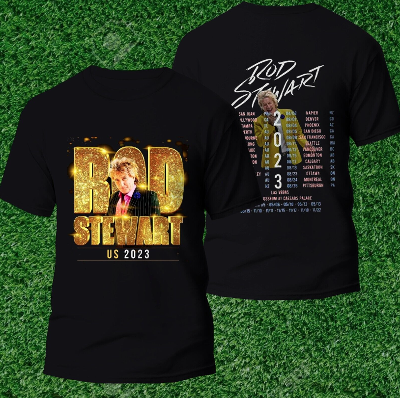 Rod Stewart The Hits Tour 2023 T-shirts