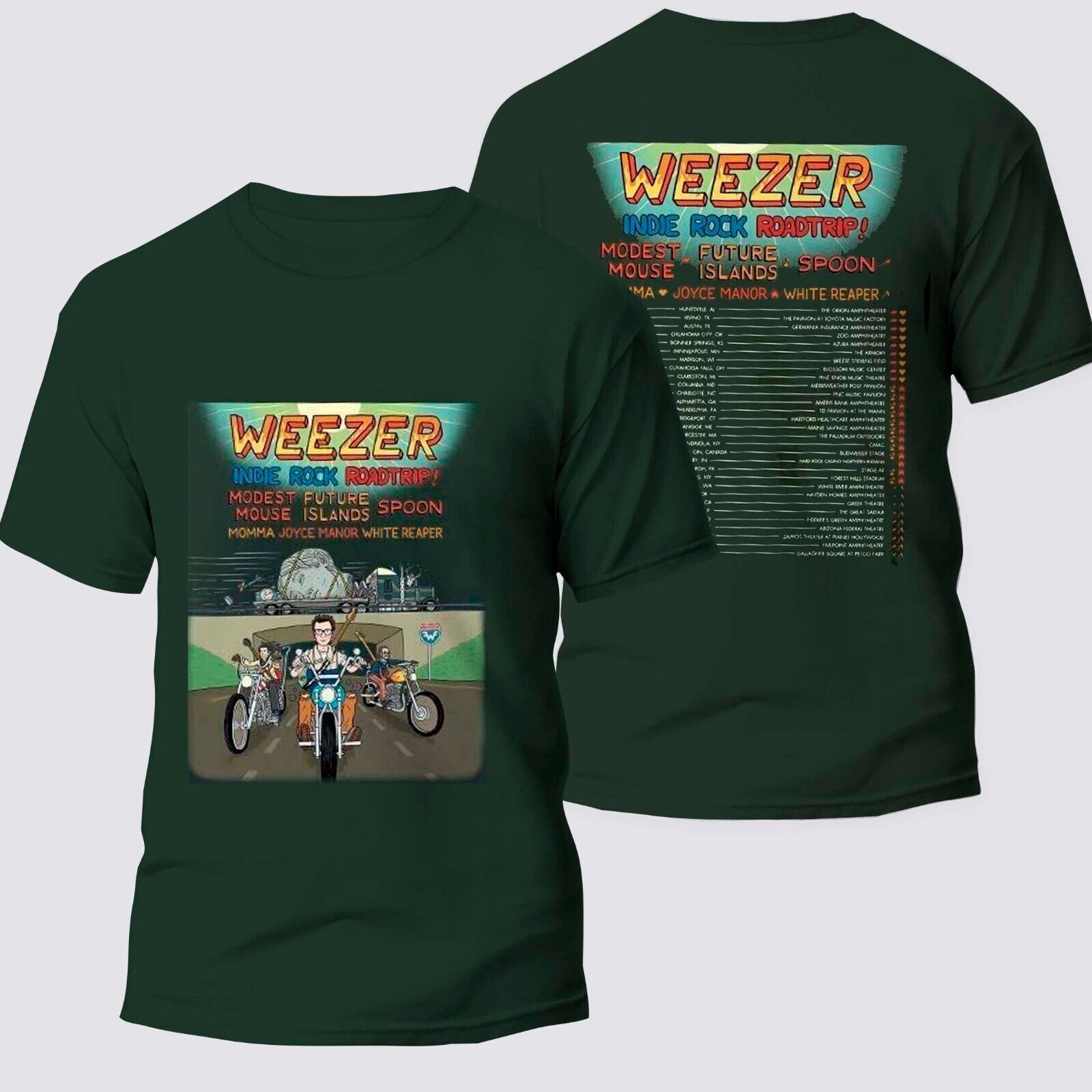 Weezer Weezer Indie Rock Roadtrip! Tour 2023 Shirt
