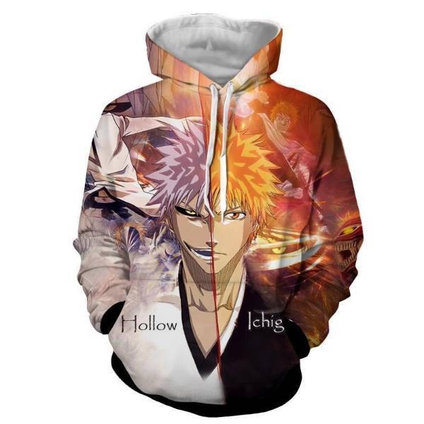 Bleach Hoodies - Ichigo VS White Zangetsu Cool 3D Hoodie