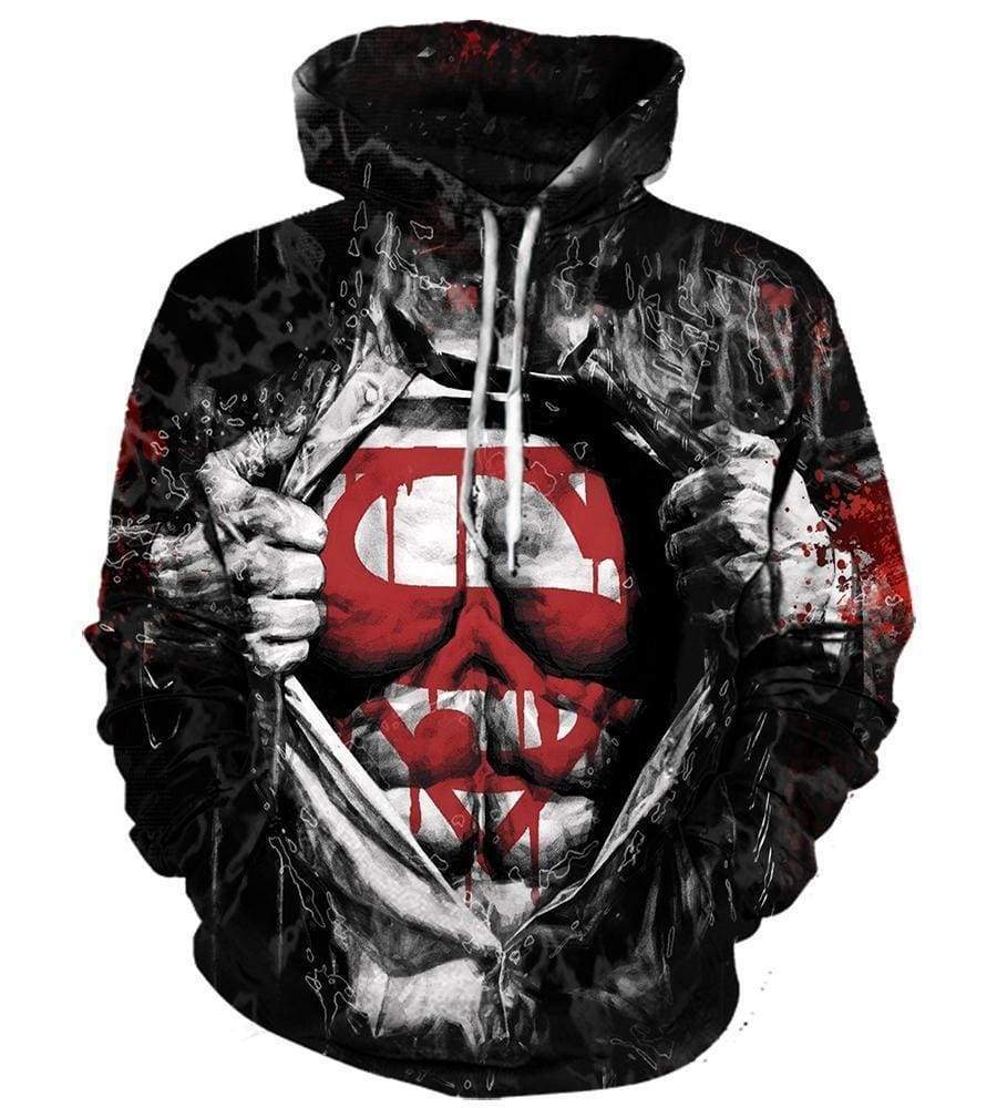 DC Comics Superman Hoodies - Pullover Black Hoodie