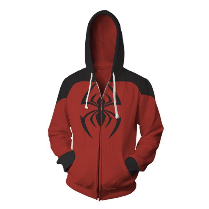 Spiderman Hoodies - Spiderman The Avengers 3D Zip Up Hoodie