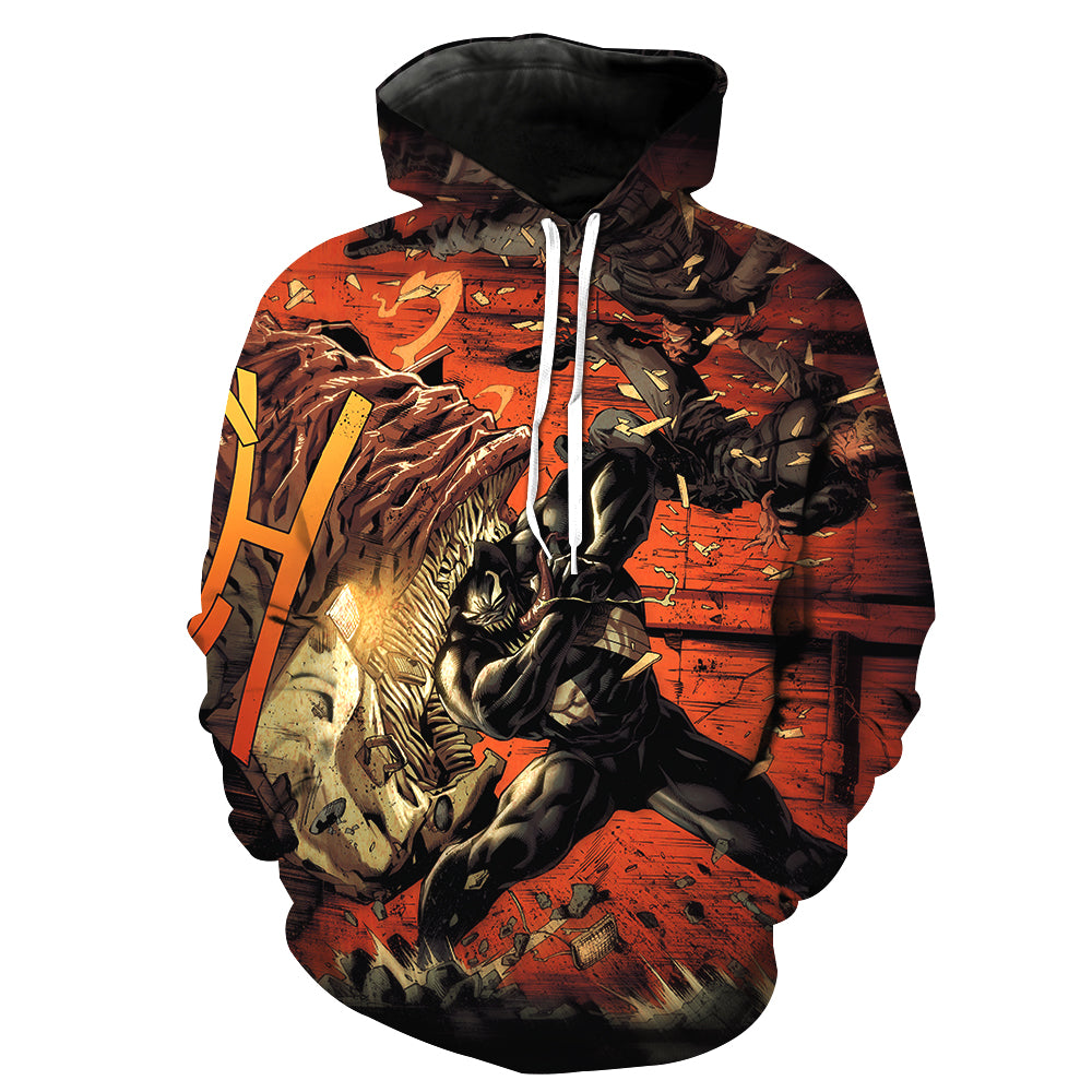 Spiderman Hoodies - Super Hero Venom Spiderman 3D Hoodie