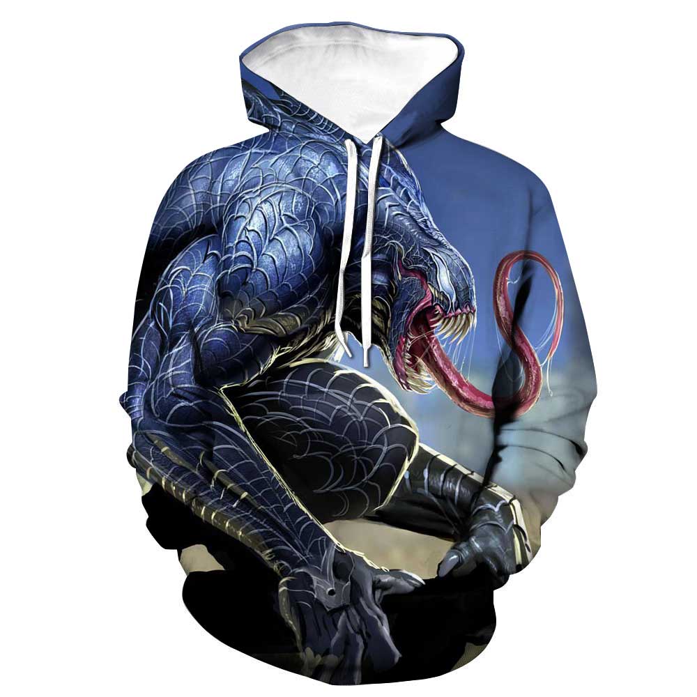 Spiderman Hoodies - Symbiotic Life Form Venom Dark Monster 3D Hoodie