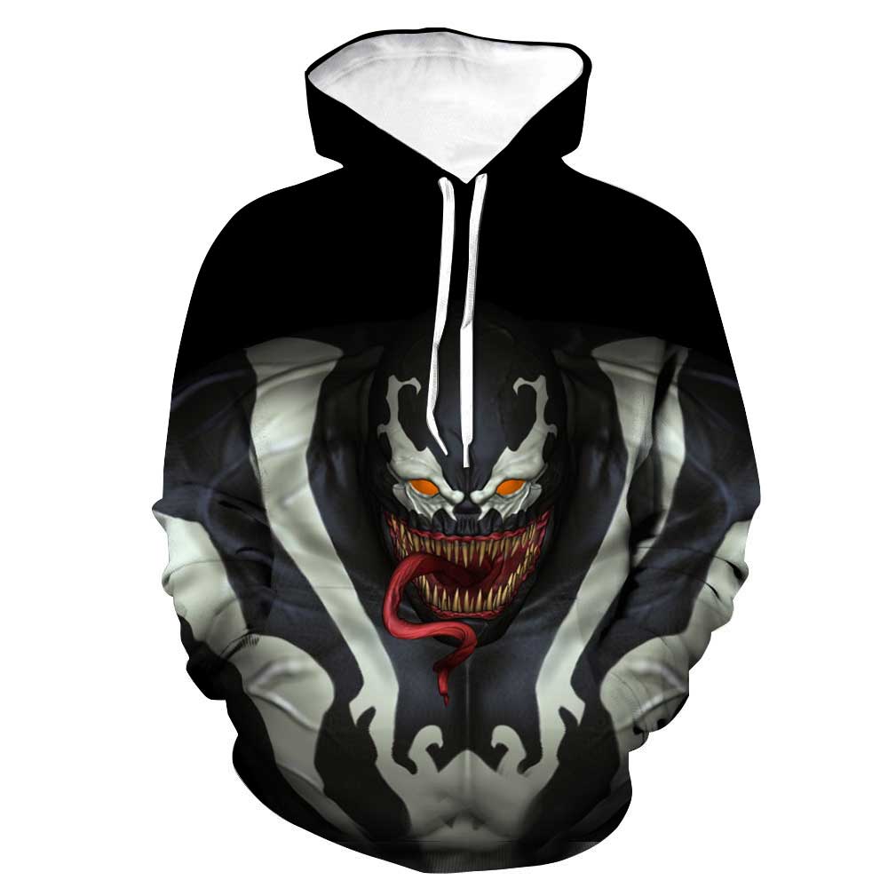 Spiderman Hoodies - Venom Spiderman Marvels Latest Venom 3D Hoodie