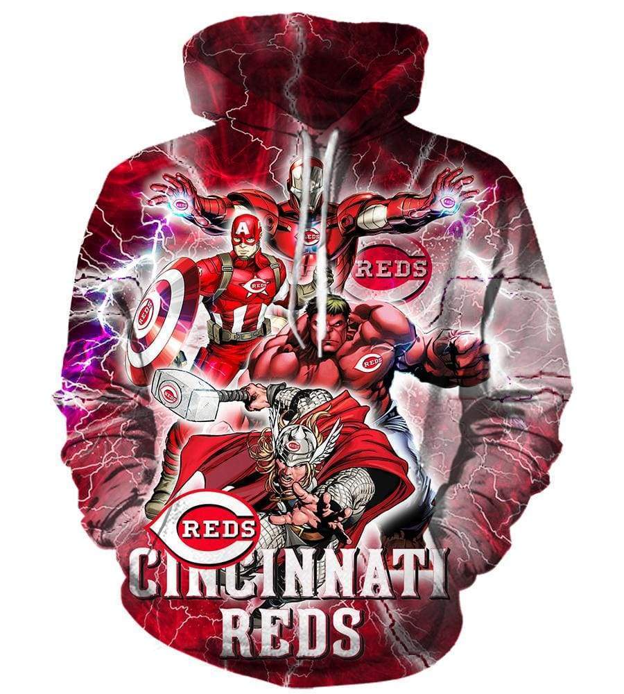 The Avengers Cincinnati Hoodies - Pullover Red Hoodie