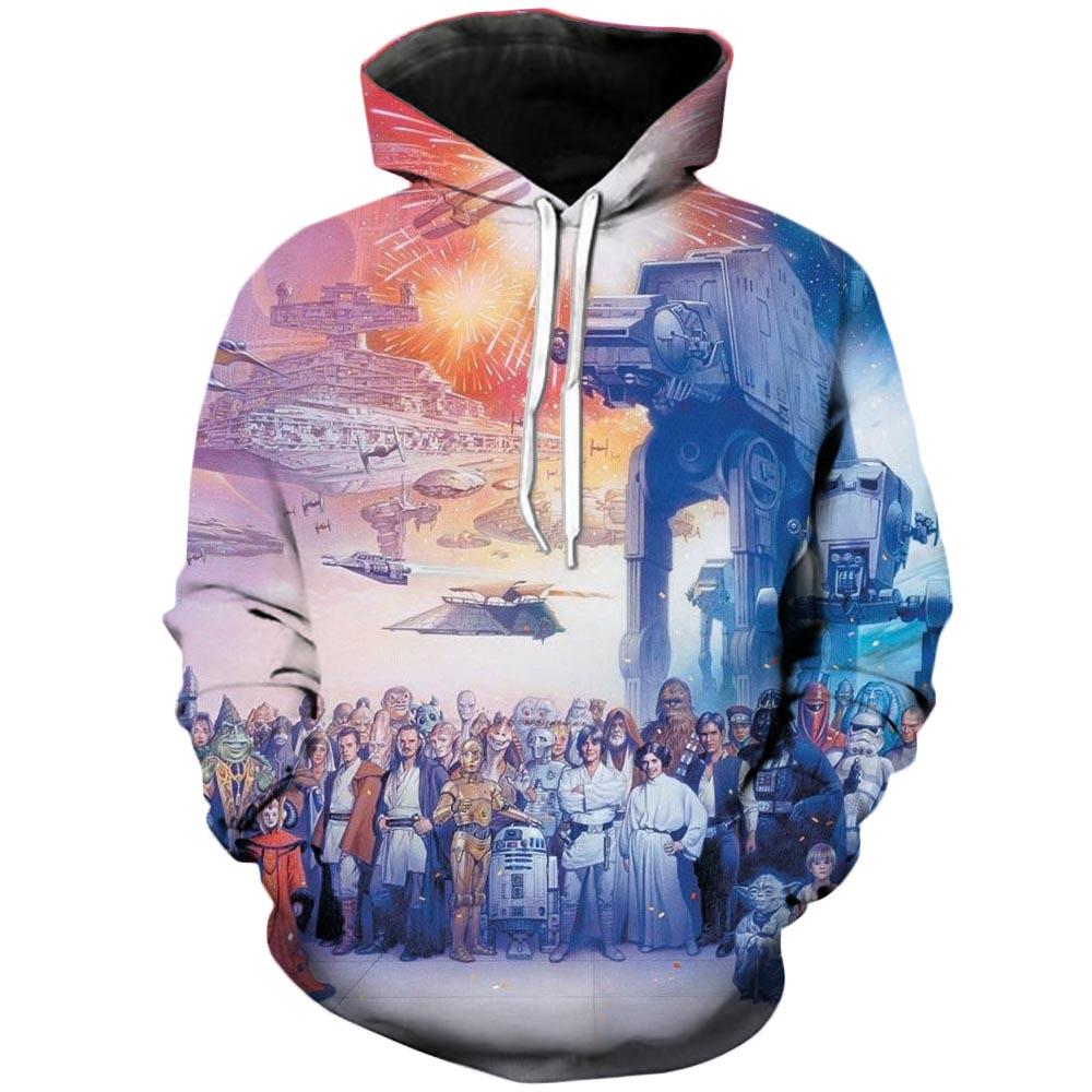 The Family  Star Wars 3D Printed Hoodie