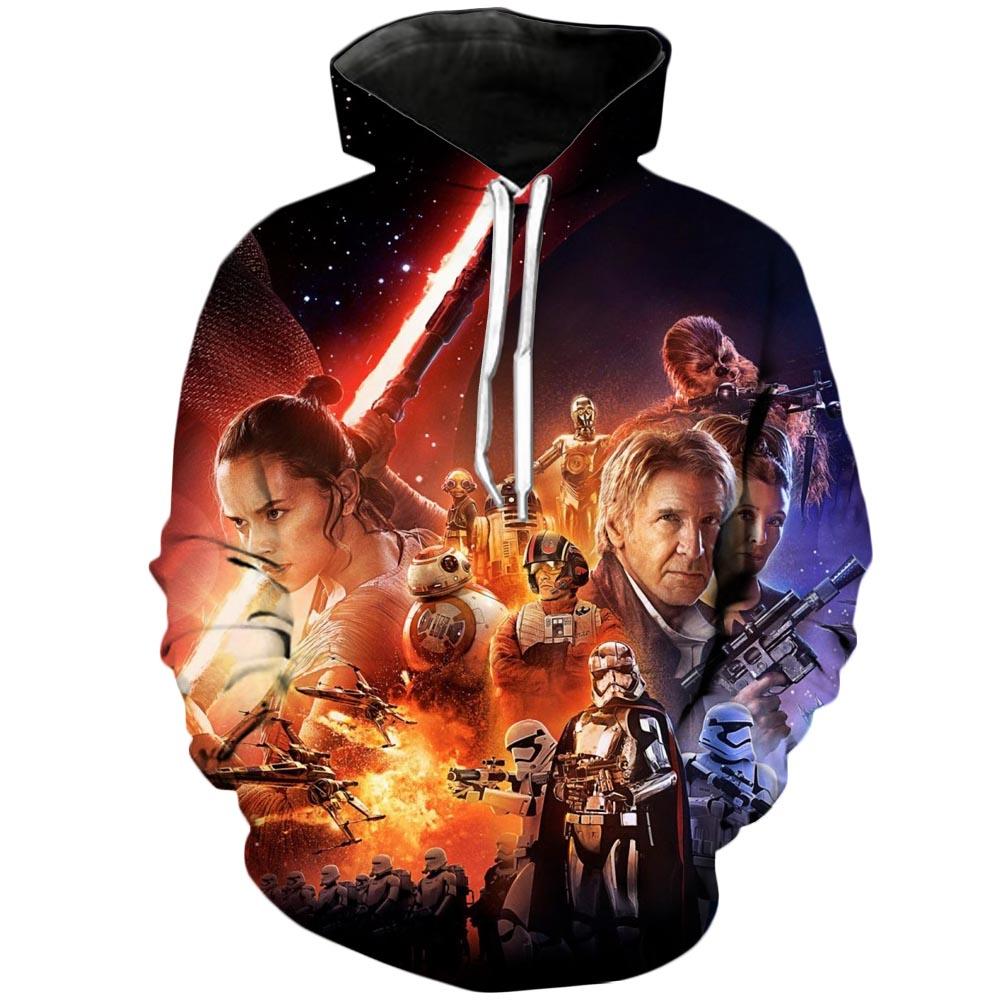 The Force Awakens  Star Wars 3D Printed Hoodie