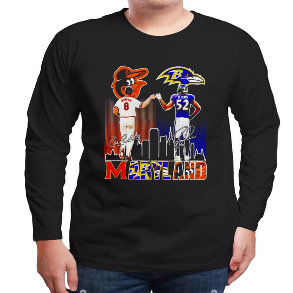 Cal Ripken and Ray Lewis Maryland signatures Shirt - Bring Your Ideas,  Thoughts And Imaginations Into Reality Today