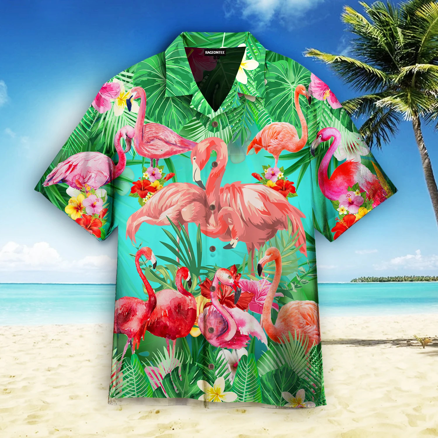 Flamingo Why Fit In When You Were Born To Stand Out Hawaiian Shirt