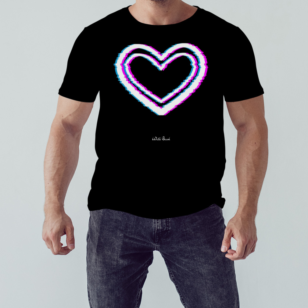 Heart Aesthetic Glitch Art shirt