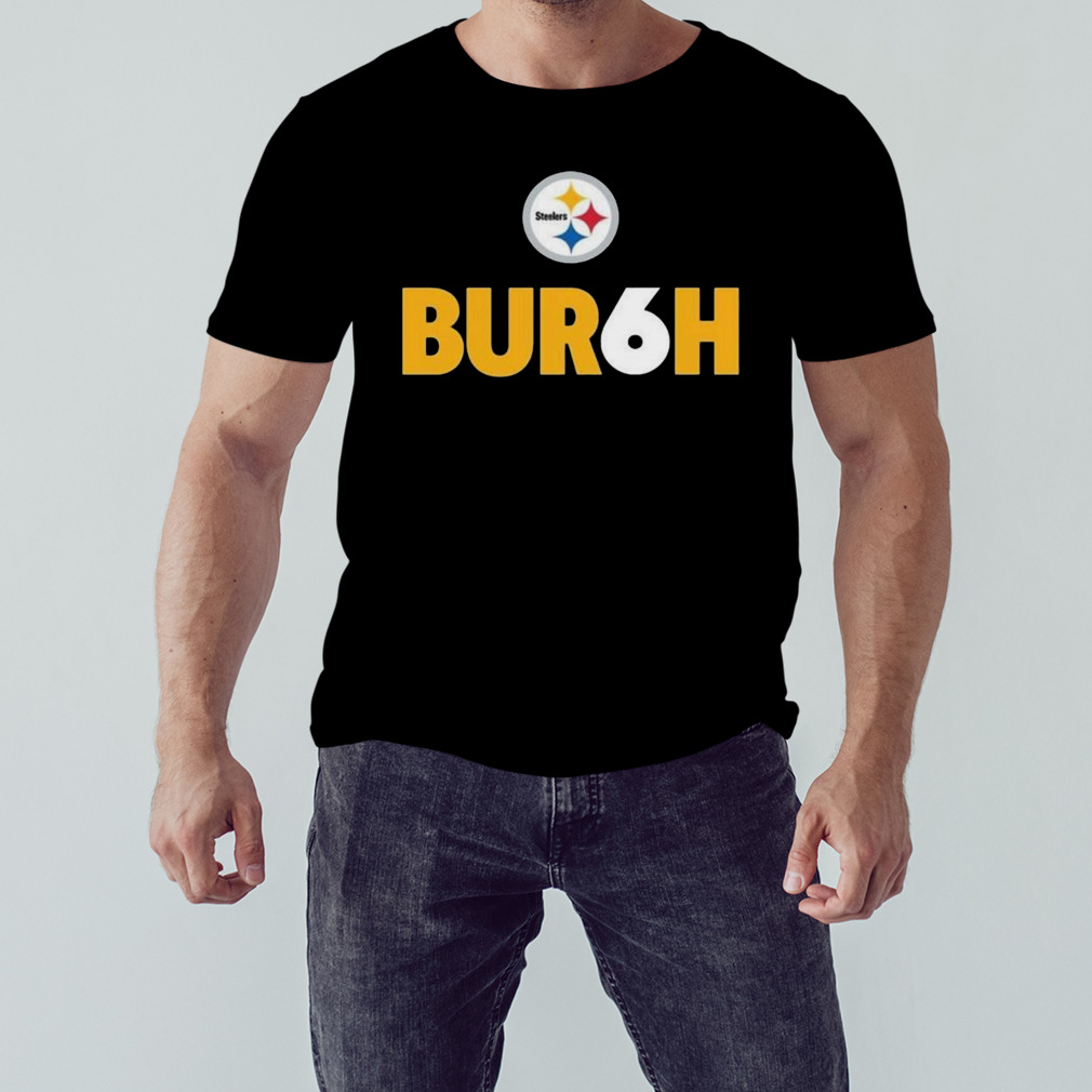 Men's Pittsburgh Steelers Bur6h Black T-Shirt