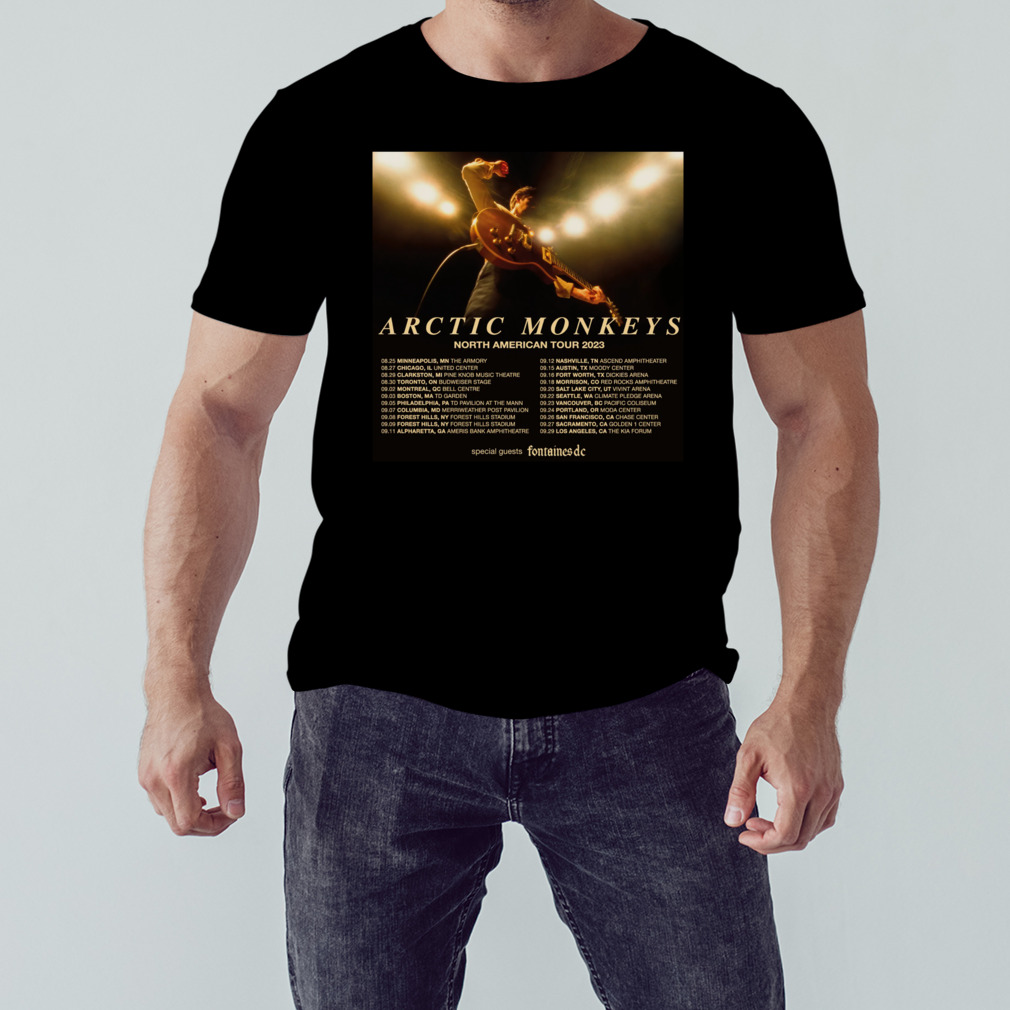 Arctic Monkeys Tour 2023 poster shirt