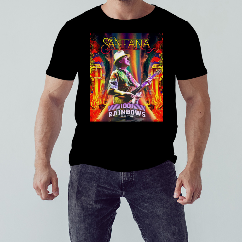 Carlos Santana tour 2023 poster shirt