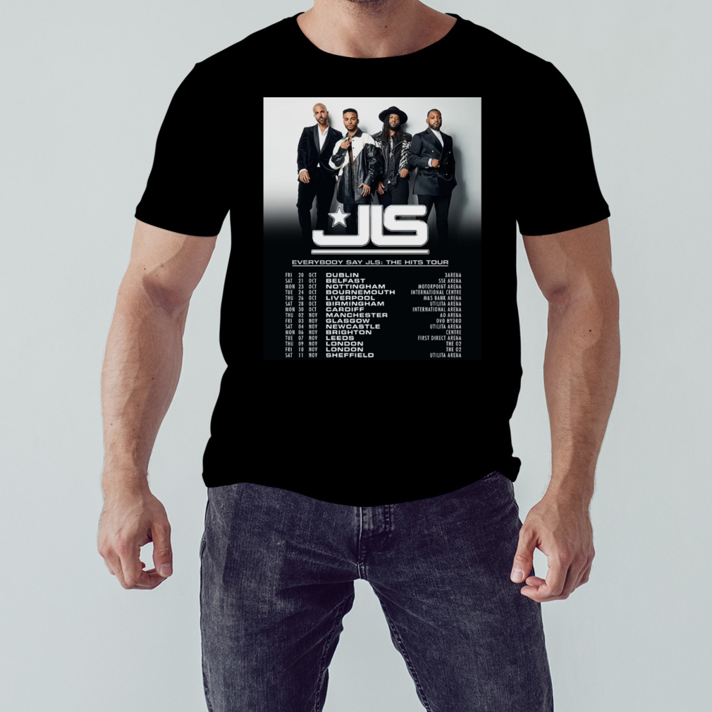 JLS Tour 2023 poster shirt