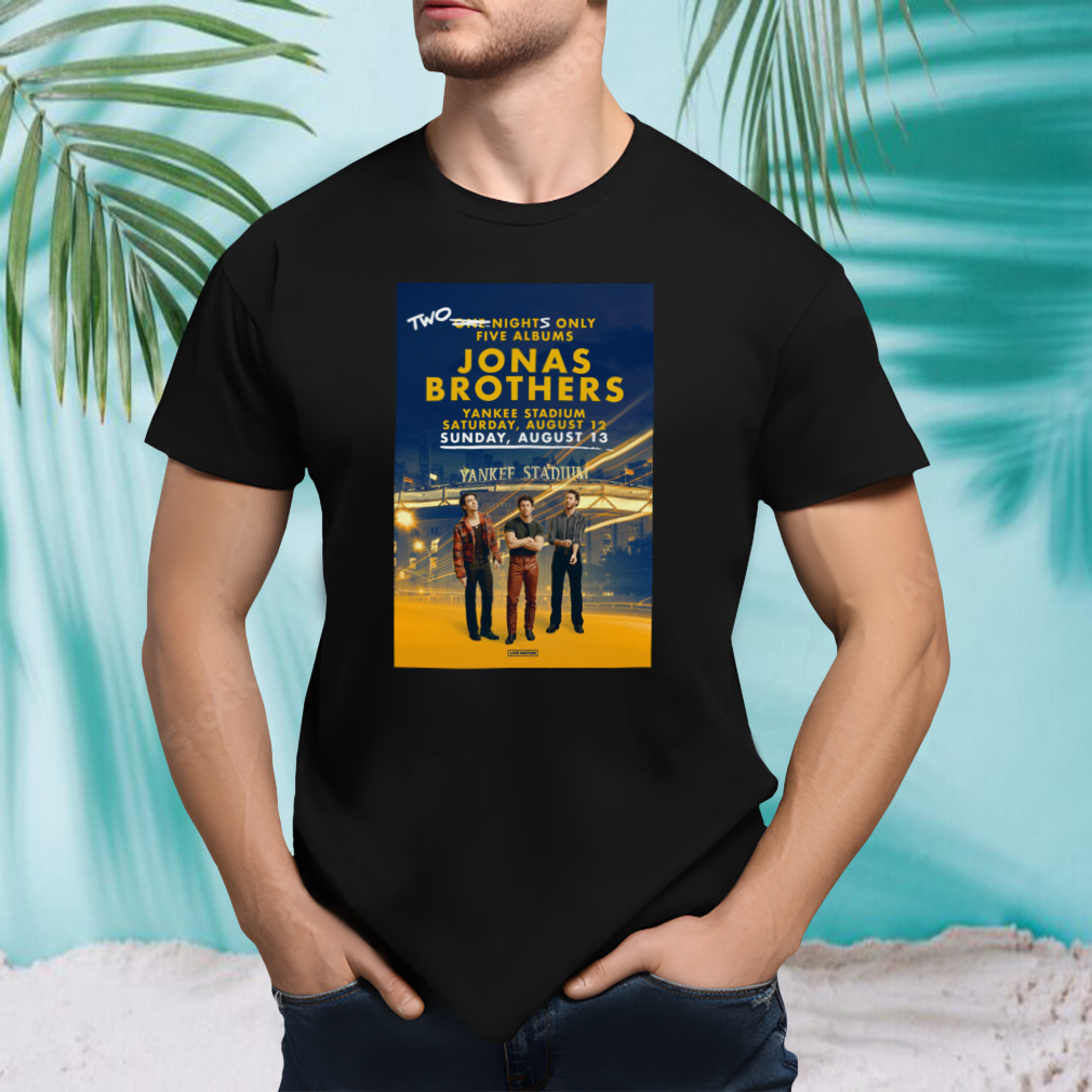 Jonas Brothers Tour 2023 poster shirt