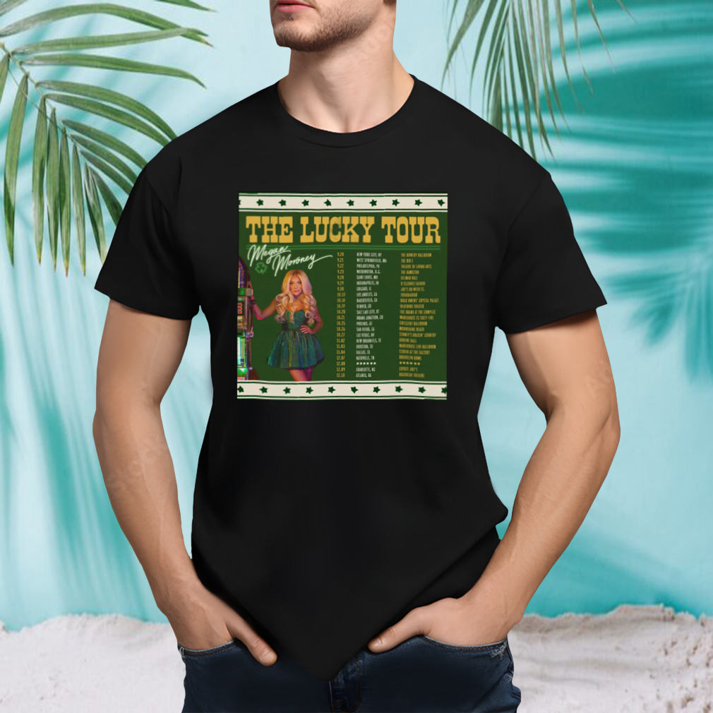 Megan Moroney The Lucky Tour 2023 poster shirt