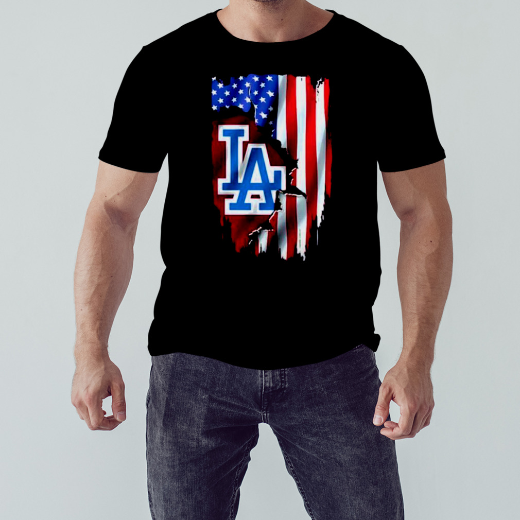 American Flag Mlb Los Angeles Dodgers Shirt