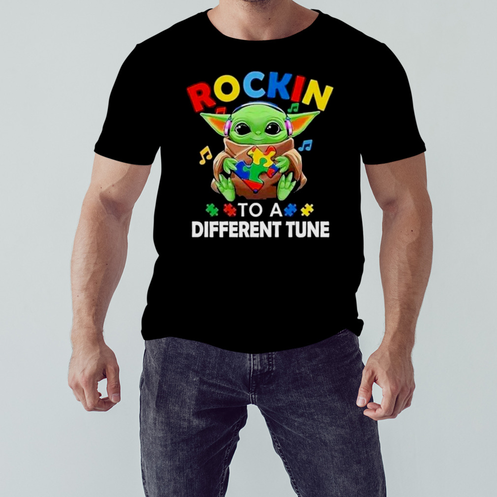 Baby Yoda Rockin To A Different Tune Shirt