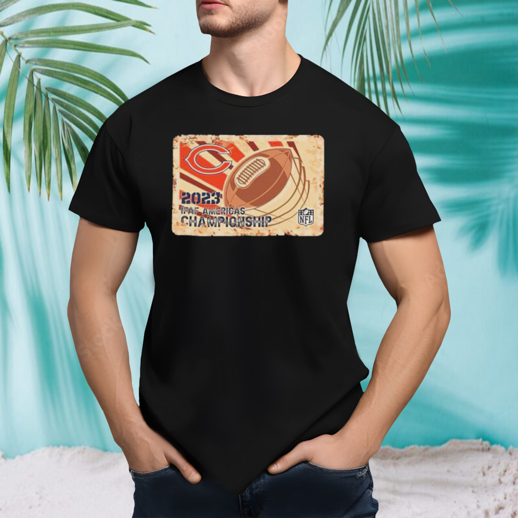 Rusty Metal Chicago Bears 2023 IFAF Americas Championship NFL logo shirt