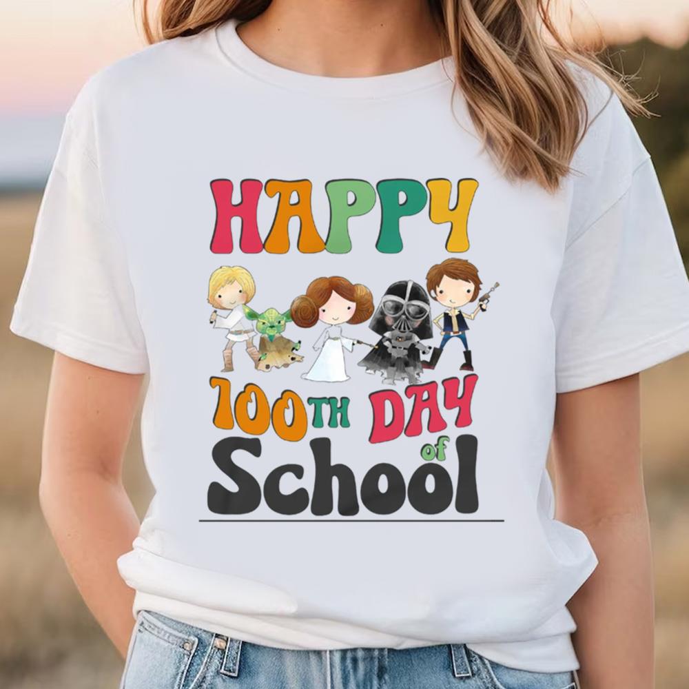100 Days Of School Star Wars Shirt, Happy 100th Day Of School Shirt, 100 Days Celebration, Back To School Shirt