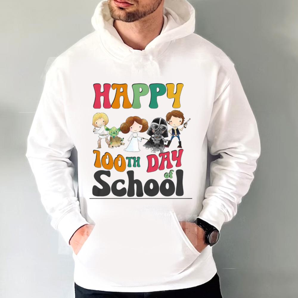 100 Days Of School Star Wars Shirt, Happy 100th Day Of School Shirt, 100 Days Celebration, Back To School Shirt