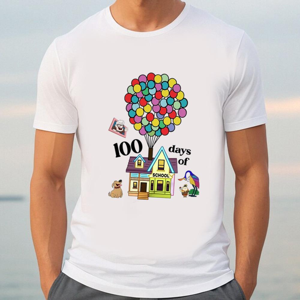 100 Days Of School Up Movie Shirt, Carl And Russell Shirt, 100Th Day Of School Teacher Shirt