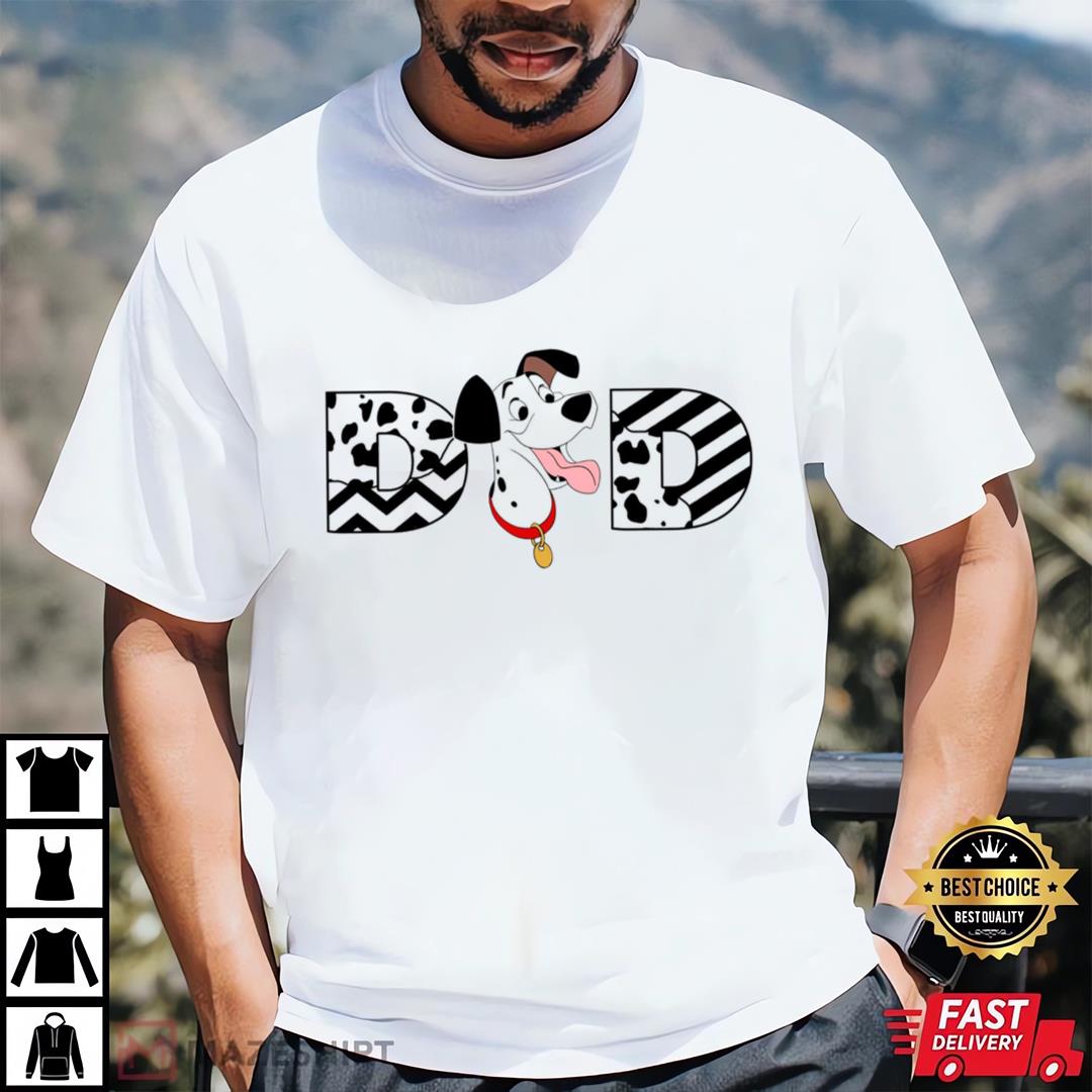101 Dalmatians Pongo Perdita Dad Shirt, Disney Dogs Matching T-shirt
