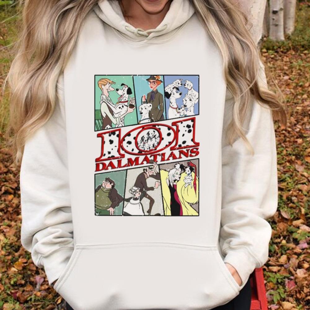 101 Dalmatians Vintage Retro Cruella De Vil Perdita Pongo T-shirt