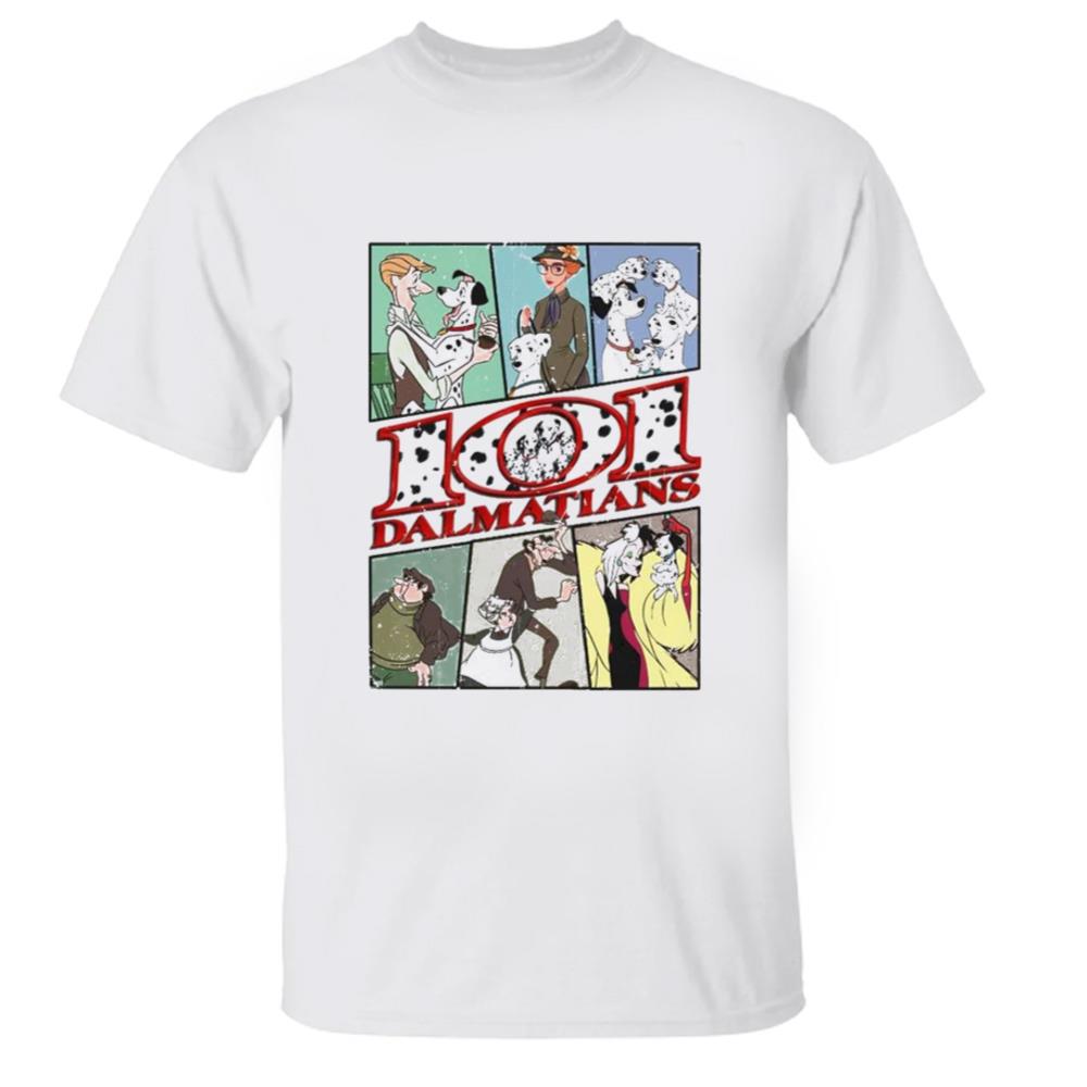 101 Dalmatians Vintage Retro Cruella De Vil Perdita Pongo T-shirt