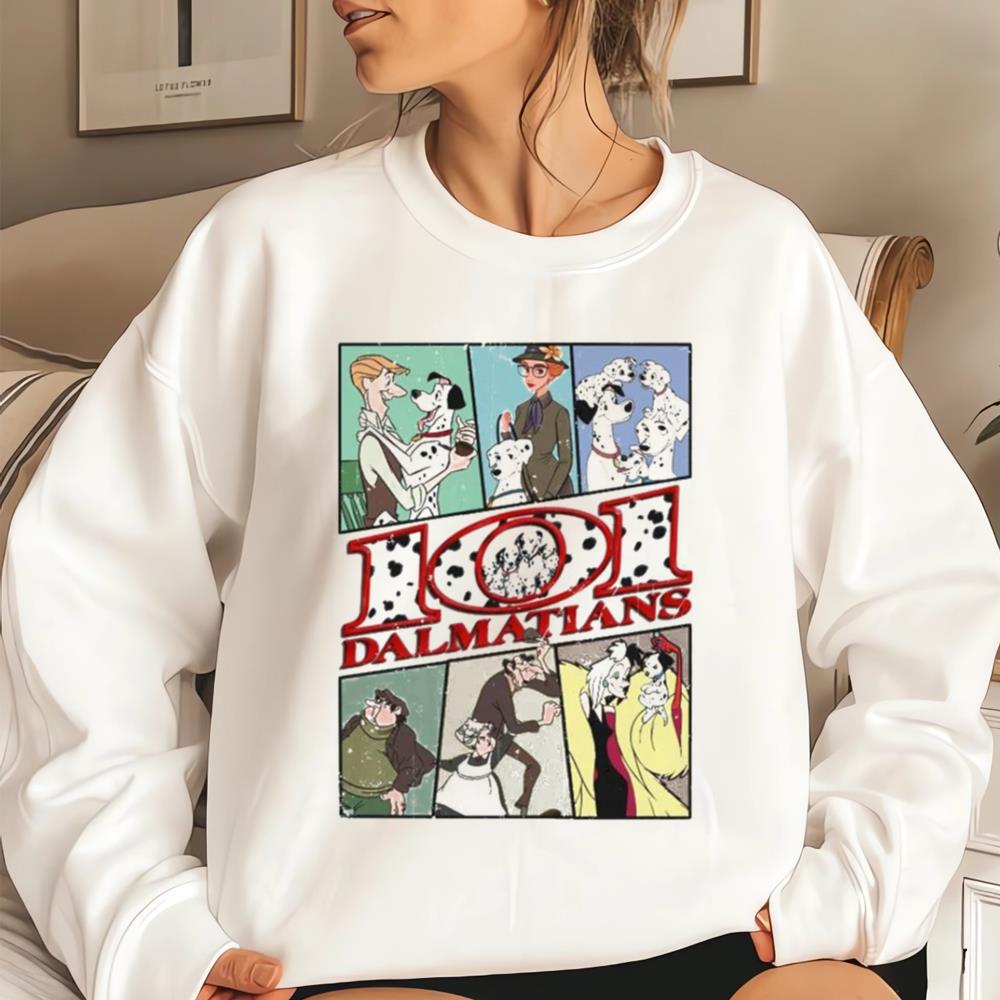 101 Dalmatians Vintage Retro Cruella De Vil Perdita Pongo T-shirt