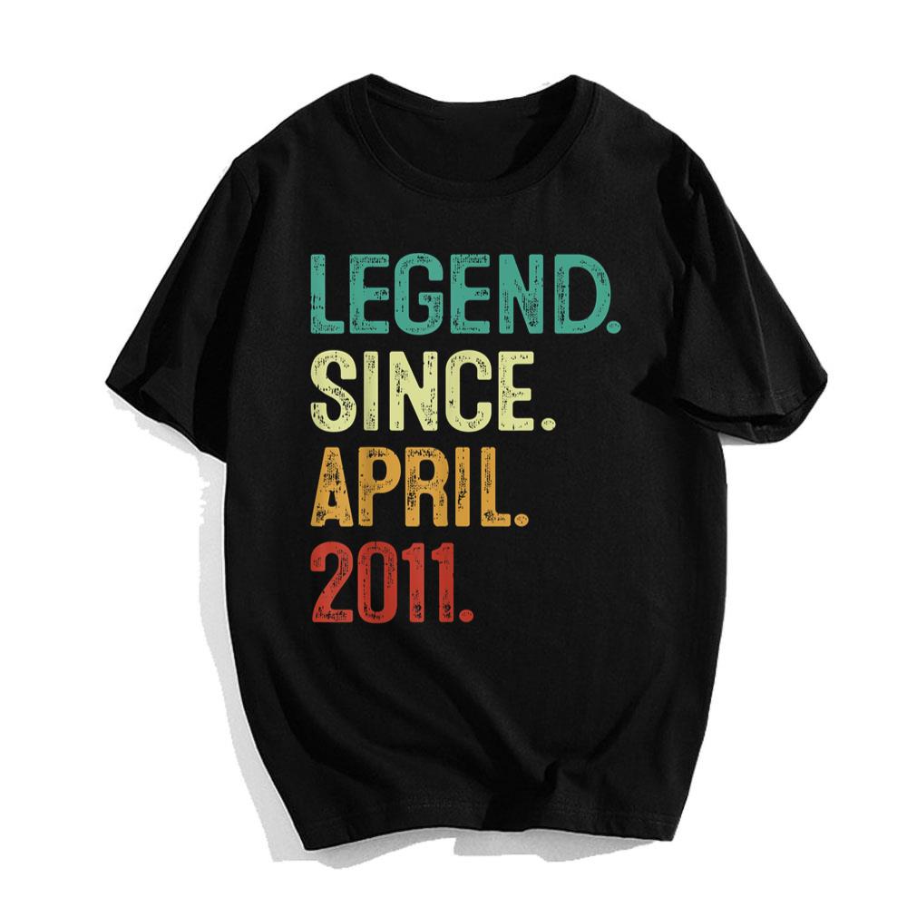 12 Years Old Legend Since April 201112th Birthday T-Shirt