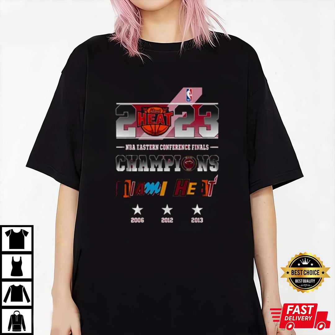 2023 NBA Eastern Conference Finals Champions Miami Heat T-shirt
