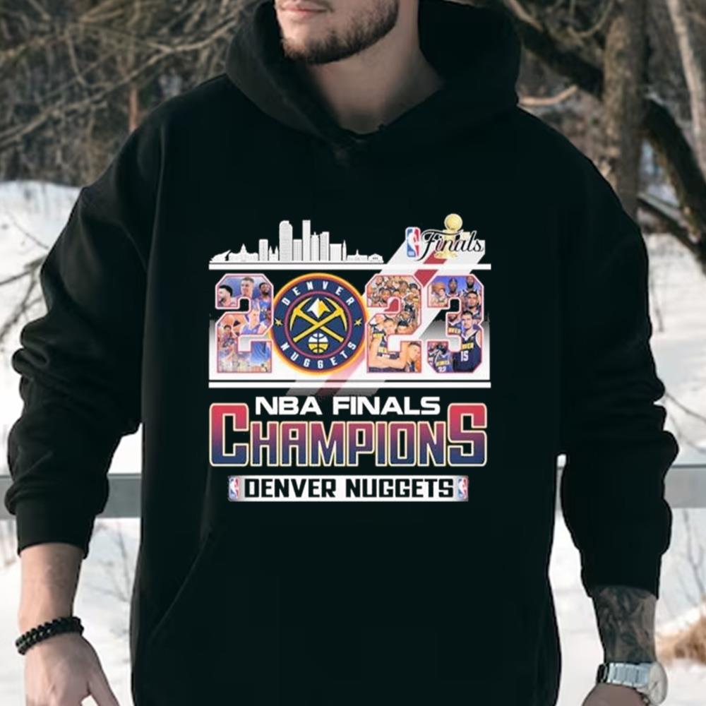 2023 NBA Finals Champions Denver Nuggets Team Skyline Shirt