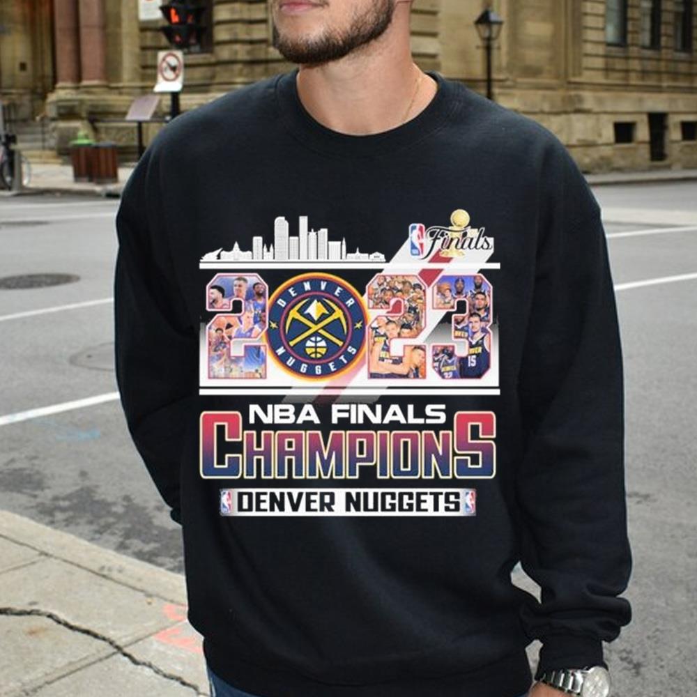 2023 NBA Finals Champions Denver Nuggets Team Skyline Shirt