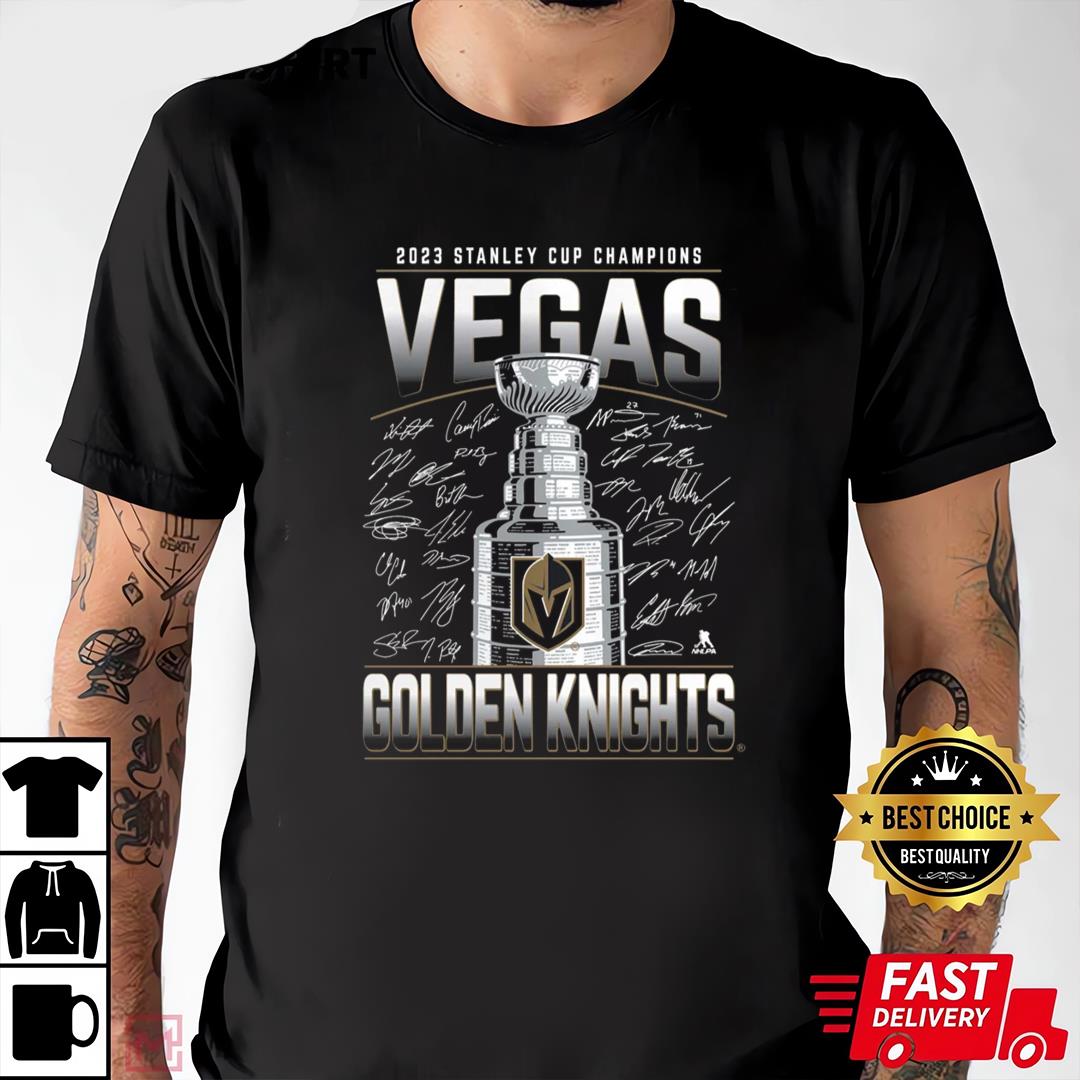 2023 Stanley Cup Champions Vegas Golden Knights Signature T-shirt