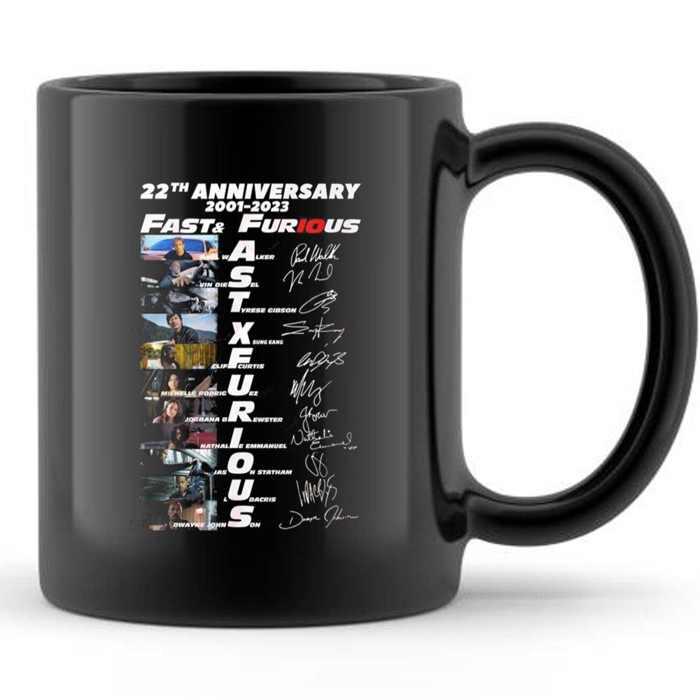 22th Anniversary 2001-2023 Fast And Furious Movie Actors List T-Shirt