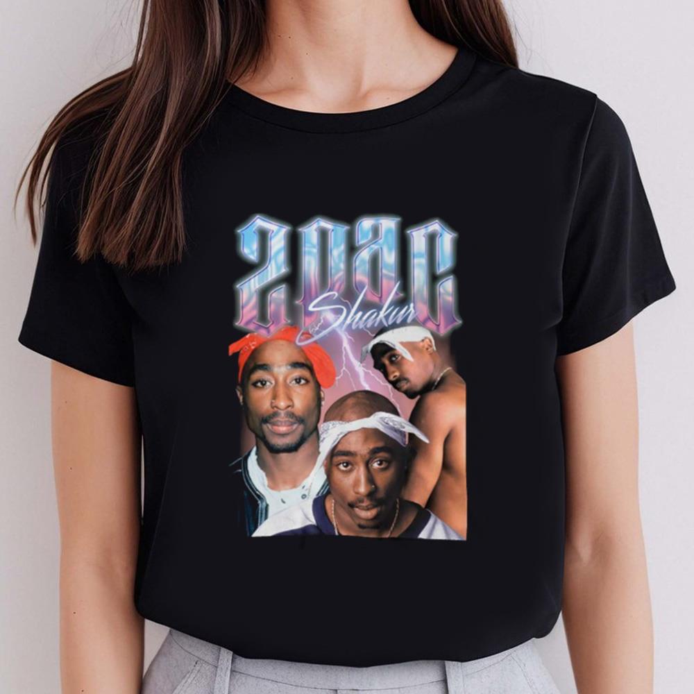 2Pac Shakur Vintage Retro Unisex T-Shirt