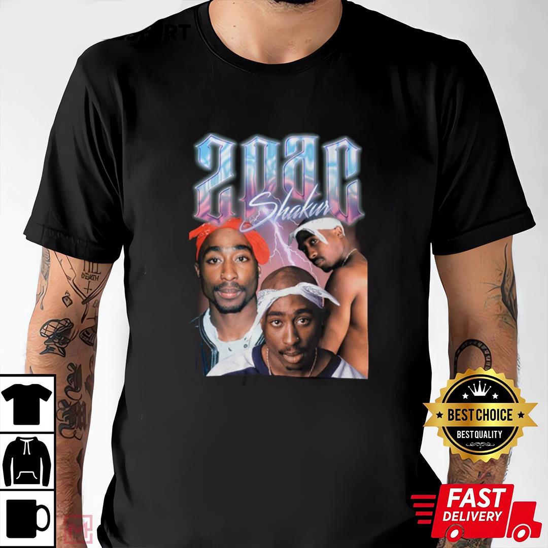 2Pac Shakur Vintage Retro Unisex T-Shirt