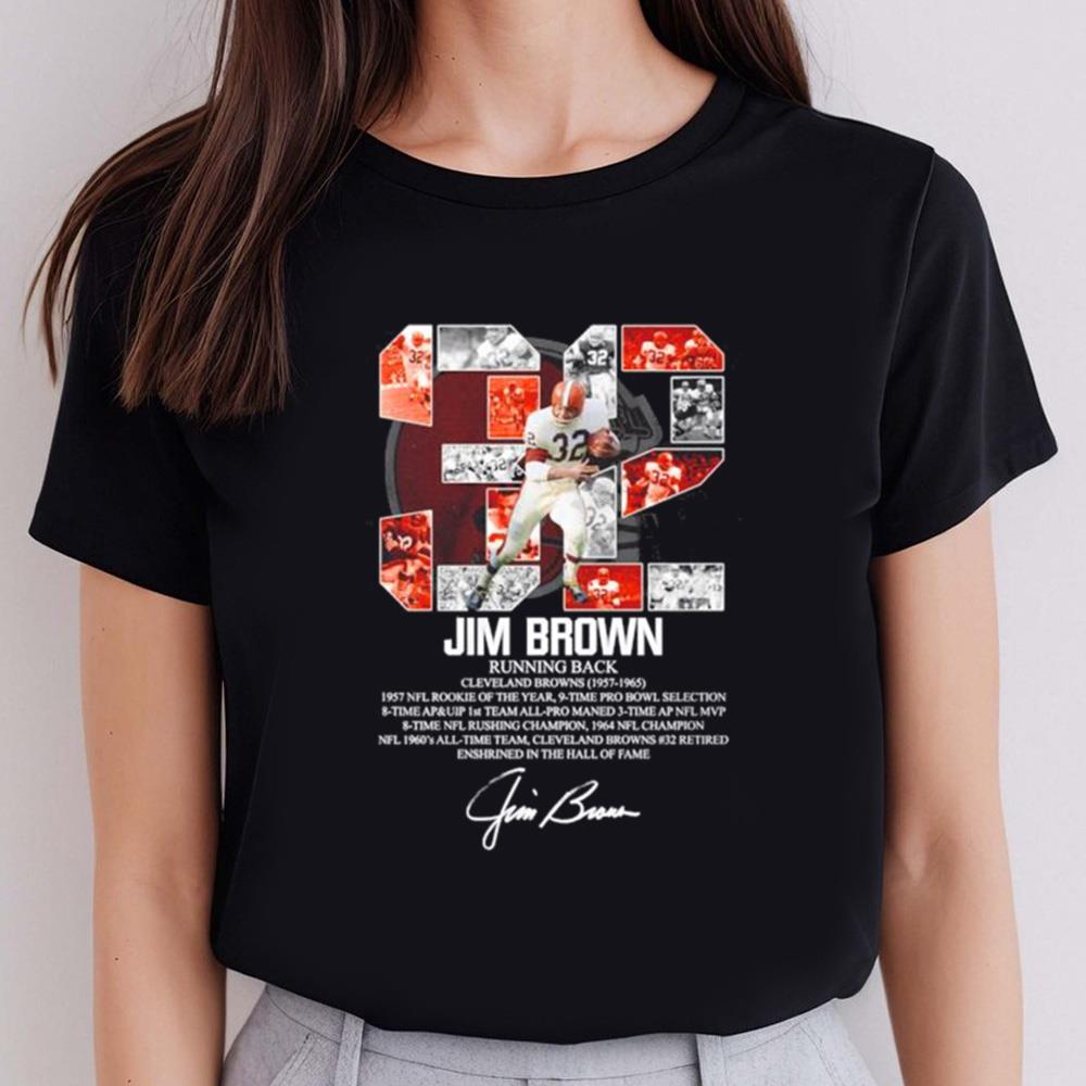 32 Jim Brown Cleveland Browns 1957-1965 T-Shirt