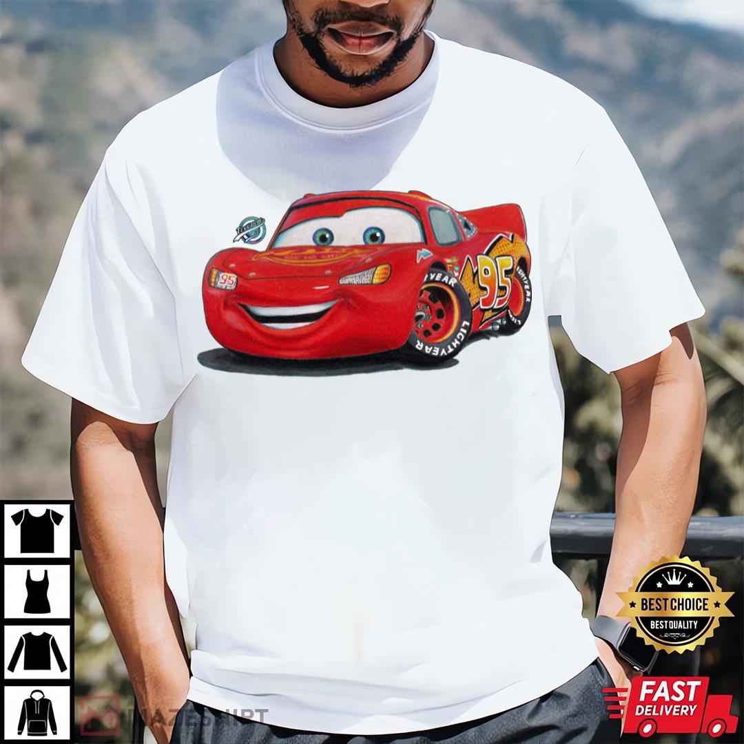 3D Lightning Mcqueen Cars T-Shirt
