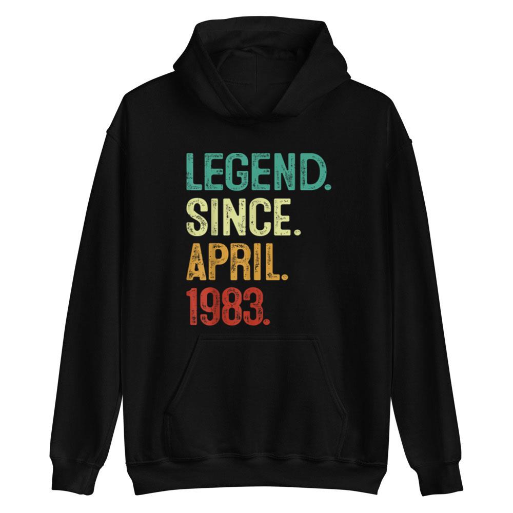 40 Years Old Legend Since April 1983 40th Birthday T-Shirt