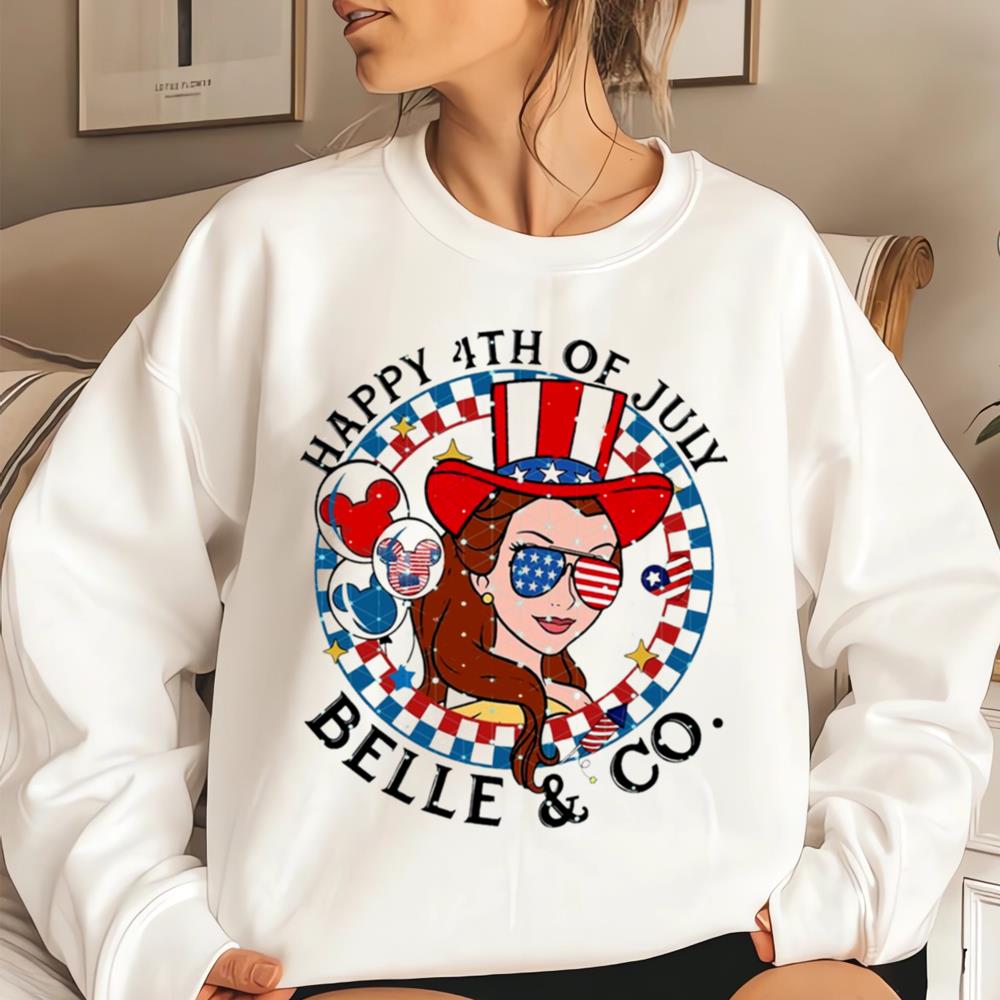 4th July Belle And Co Usa Independence Day Princess Belle Shirt