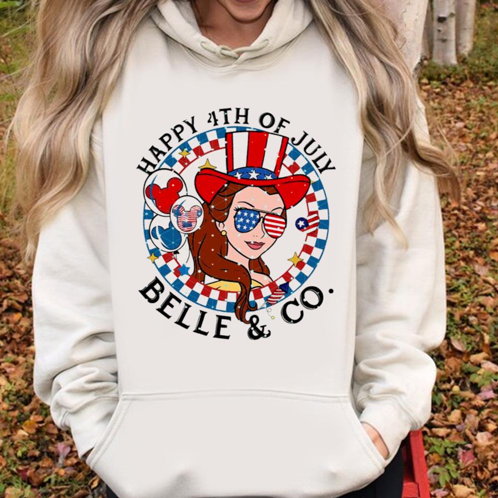 4th July Belle And Co Usa Independence Day Princess Belle Shirt
