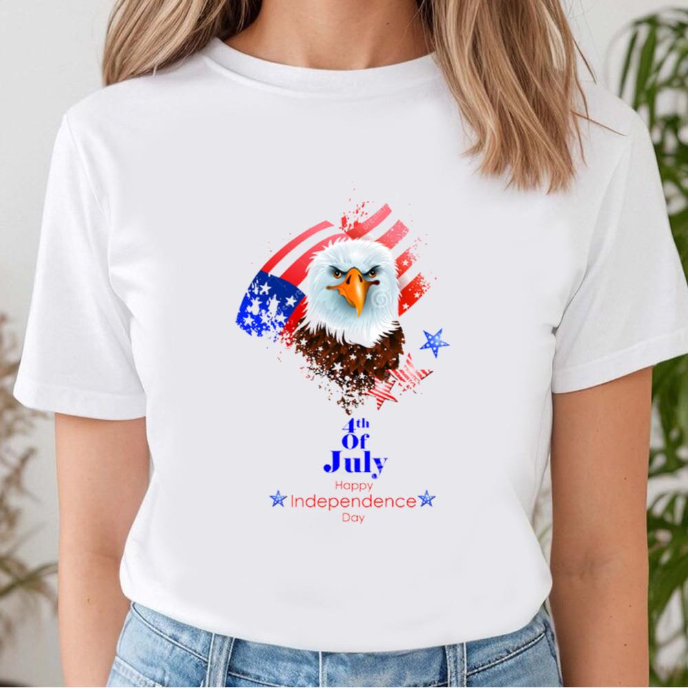 4th July, Independence Day Of America, Eagle Flag Shirt